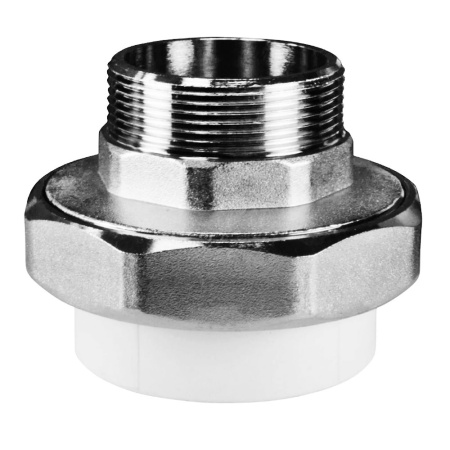 Різьбове з'єднання PP-r "американка" ITAL 32х1" із зовнішньою різьбою.Країна виробника Україна ,колір сірий .